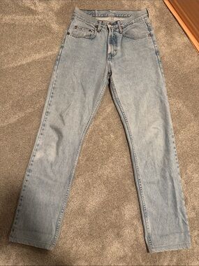 Women's Light Blue slim fit Straight Leg Jeans - High Rise Casual Fit